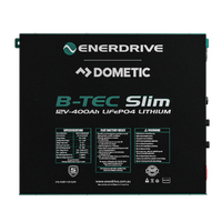 Enerdrive B-TEC LiFeP04 12v 400Ah Slimline Lithium Battery