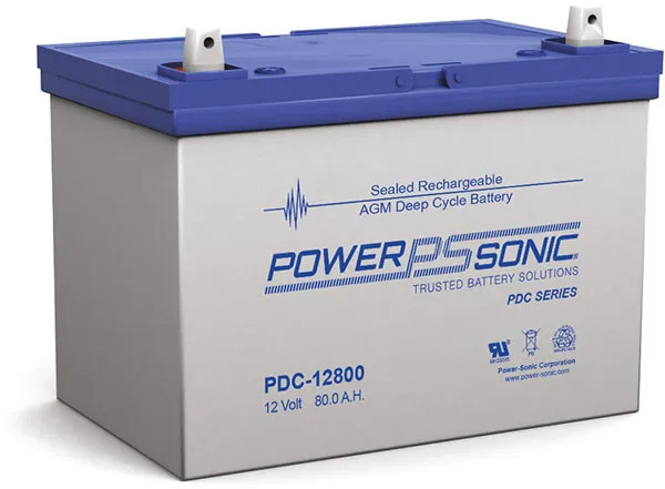 Power Sonic PDC12800 12v 80Ah Deep Cycle AGM Battery