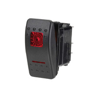 Narva 63125BL Red Sealed Rocker Switch On-Off