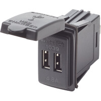 Blue Sea 1039 12/24V Dual USB 4.8A Chargers - Switch Mount