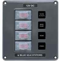Blue Sea 4320 4-Position Water-Resistant Circuit Breaker Panel
