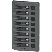 Blue Sea 4378 8-Position WeatherDeck® Waterproof Circuit Breaker Panel