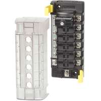 Blue Sea 5052 ST CLB Circuit Breaker Block - 6 Position with Negative Bus