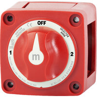 Blue Sea 6008 m-Series Red Selector 3 Position Battery Switch