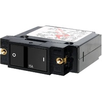 Blue Sea 7403 15A A-Series Flat Rocker Circuit Breaker - Single Pole
