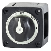 Blue Sea 6008200 m-Series Black Selector 3 Position Battery Switch