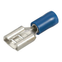 Blue Female Spade Terminal 8.0mm - 10 Pack