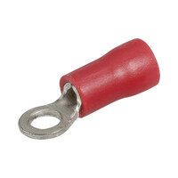 Red Ring Terminal 3mm - 10 Pack