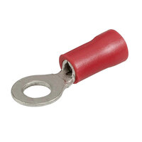 Red Ring Terminal 4mm - 10 Pack
