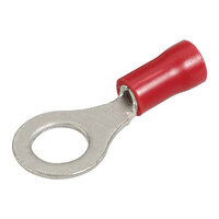 Red Ring Terminal 6mm - 10 Pack