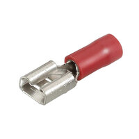 Red Female Spade Terminal 6.3mm - 10 Pack