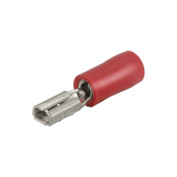 Red Female Spade Terminal 2.8mm - 10 Pack