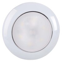 Narva 87501WRBL 75mm 12V Round Saturn Dual Colour LED Interior Lamp with Touch Sensitive Off/On Switch