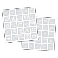 Narva 63175BL 4WD Sticker Set - Suits Sealed Rocker Switches