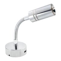 Whitevision LRL135U Chrome LED Gooseneck with USB