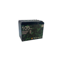 12v 105Ah Mini LiFePO4 Lithium Deep Cycle Battery w/Bluetooth