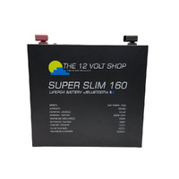 12v 163Ah SuperSlim LiFePO₄ Deep Cycle Battery w/Bluetooth - Generation 2
