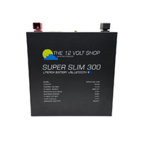 12v 304Ah SuperSlim LiFePO₄ Deep Cycle Battery w/Bluetooth - Generation 2