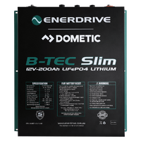 Enerdrive B-TEC LiFeP04 12v 200Ah Slimline Lithium Battery
