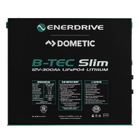 Enerdrive B-TEC LiFeP04 12v 300Ah Slimline Lithium Battery