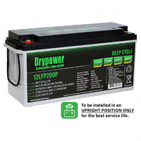 Drypower 12LFP200P 12V 200Ah LiFePO4 Lithium Battery