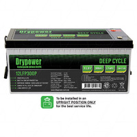 Drypower 12LFP300P 12V 300Ah LiFePO4 Lithium Battery