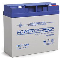 Power Sonic PDC12200 12v 21Ah Deep Cycle AGM Battery