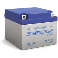Power Sonic PDC12260 12v 28Ah Deep Cycle AGM Battery