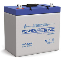 Power Sonic PDC12600 12v 59Ah Deep Cycle AGM Battery
