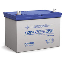 Power Sonic PDC12800 12v 80Ah Deep Cycle AGM Battery