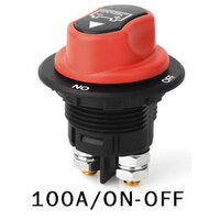 100A On/Off Battery Master Switch w/Removable Keyed Knob