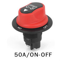 50A On/Off Battery Master Switch w/Removable Keyed Knob