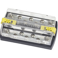 Blue Sea 2722 DualBus Plus 150A BusBar - 1/4"-20 Stud 5 Gang