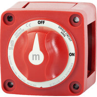 Blue Sea 6006 m-Series Red Single Circuit On/Off Battery Switch