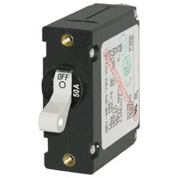 Blue Sea 5A-50A A-Series Toggle Circuit Breaker - Single Pole