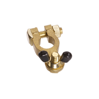 Negative Wingnut Brass Battery Terminal 8mm