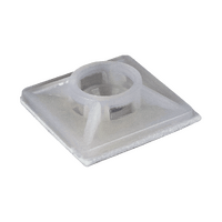 28.6mm White Self-Adhesive Cable Tie Mount