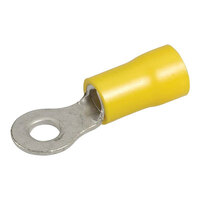 Yellow Ring Terminal 4mm - 100 Pack