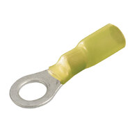 Yellow Heat Shrink Ring Terminal 6mm - 50 Pack