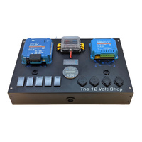 12/24V Premium Control Hub Distribution Panel with Victron Orion XS 12/12-50A DC-DC Charger, SmartSolar MPPT &amp; Shunt Monitoring
