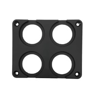 12v Accessory Flush Mounting Plate - Quadruple Square