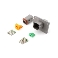 Deutsch DT6FM 6-Way Flange Mount Kit GRY 2.0mm2 Contacts IP68 13A