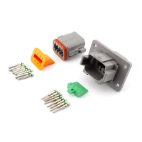 Deutsch DT8FM 8-Way Flange Mount Kit GRY 2.0mm2 Contacts IP68 13A
