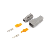 Deutsch DTM2 2-Way Kit GRY 0.5mm2 Contacts IP68 7.5A