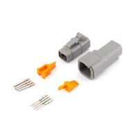 Deutsch DTM 4 Way Kit GRY 0.5mm2 Contacts IP68 7.5A