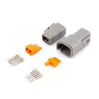 Deutsch DTM6 6-Way Kit GRY 0.5mm2 Contacts IP68 7.5A