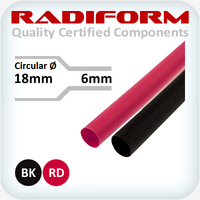 Glue Lined RDW Heat Shrink 18.0mm² - 6.0mm² Red