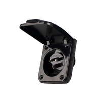 15A 240V Caravan Power Inlet - Black