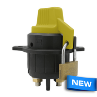 Carling Technologies BD-Series On/Off Lockable Battery Switch Yellow