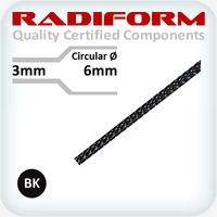 PET Expandable Sleeve 3-6mm Black - 5m Pack